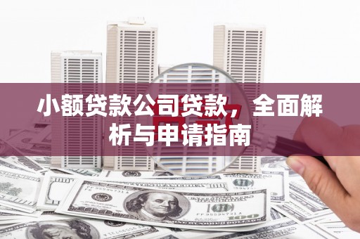 望都小额贷款公司贷款，全面解析与申请指南