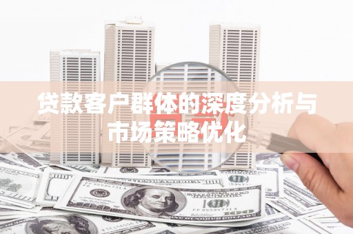望都贷款客户群体的深度分析与市场策略优化